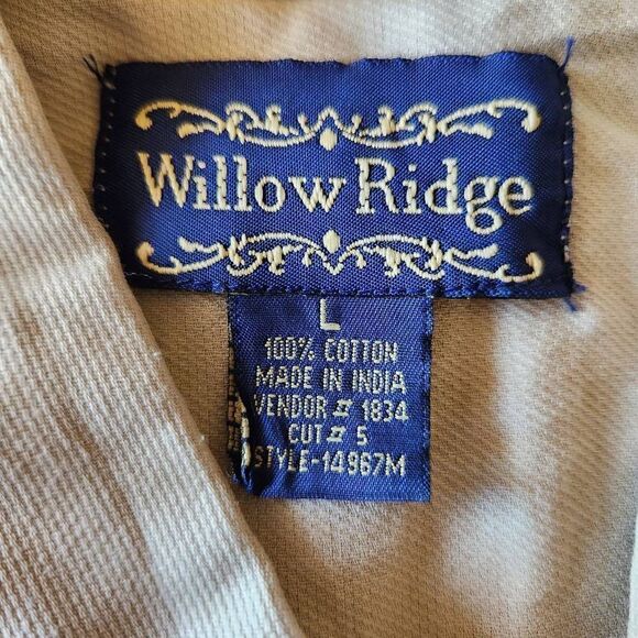 Willow ridge women's Large vintage 90s khaki safari zoo Africa vest button up - Picture 5 of 7